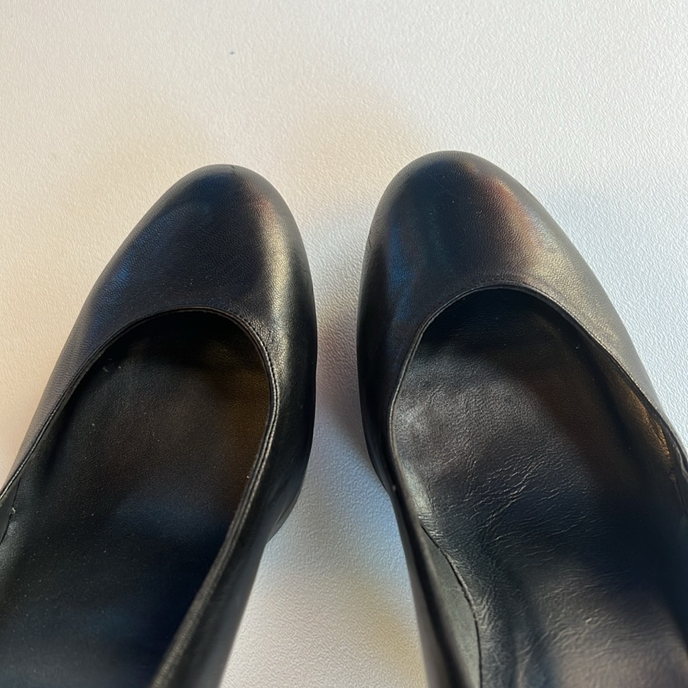 Stuart Weitzman pumps black classic platform‎ timeless  vamp goth essential 10 - Picture 9 of 9